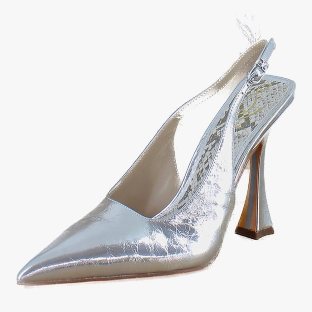 Sam Edelman Silver Slingback Heels